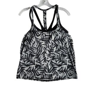 PRANA Ainsley Tankini Black Springtime Women's Size S # W11212433 NWT